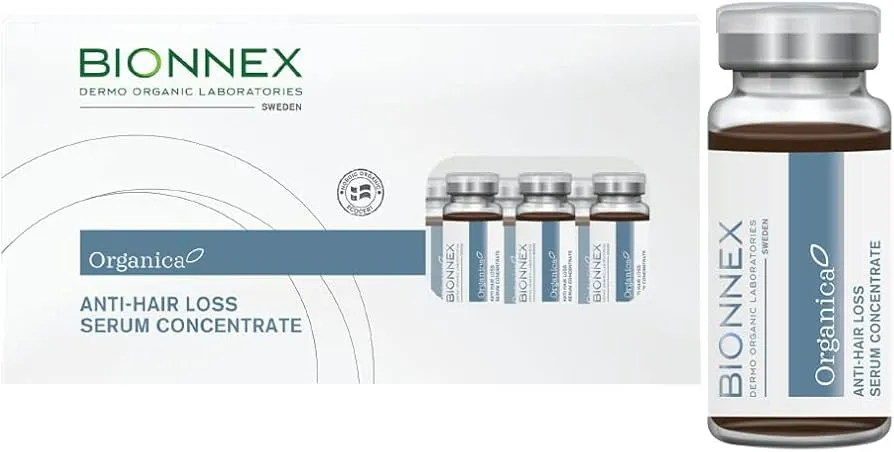 Bionnex Organica Anti Hair Loss Serum Concentrate 12 Ampoules - بيونكس اورجانيكا سيروم مركز مضاد لتساقط الشعر 12 امبولة