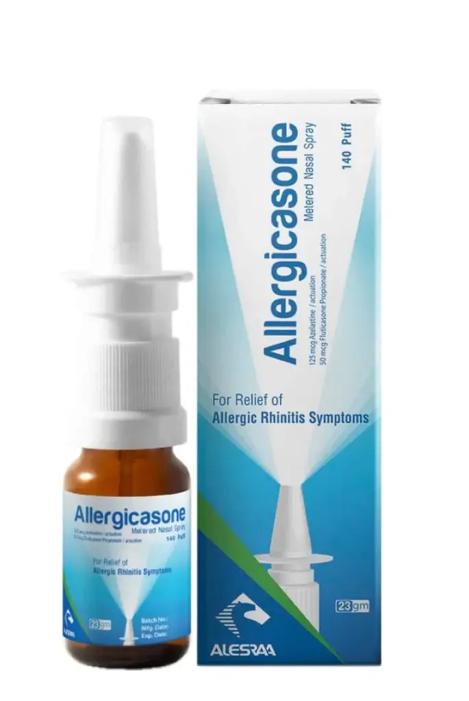 allergicasone 125/50 mcg nasal spray 140 actuations - اليرجيكازون 125/50مكجم بخاخ للانف 140 جرعة