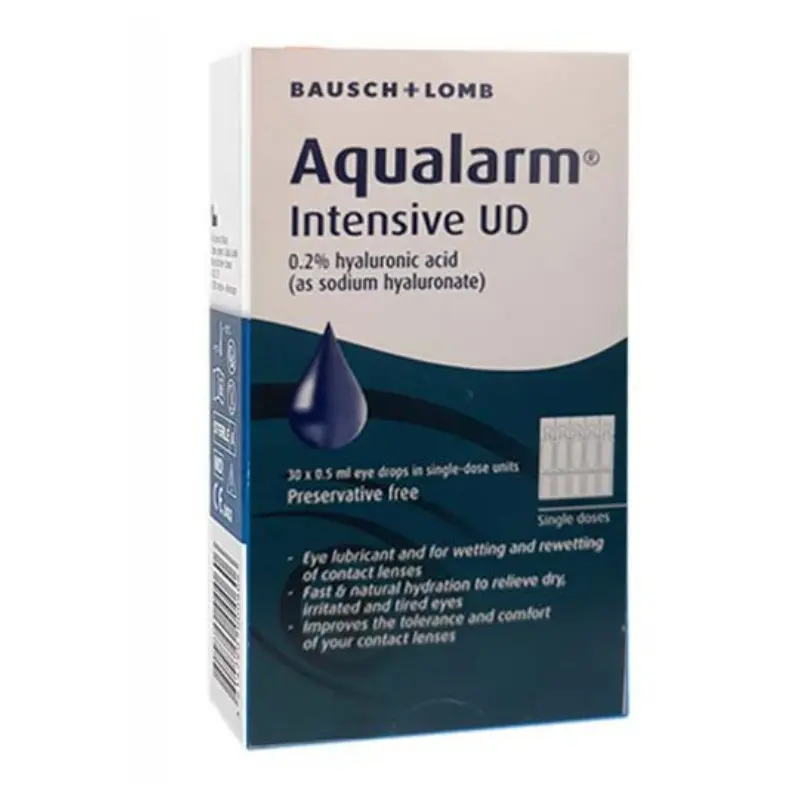 aqualarm intensive eye drops 30 SDU - اكوالارم يو دى قطرة للعين 30 جرعة مفردة