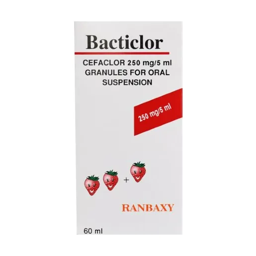 Bacticlor 250mg/5ml syrup 60ml - باكتيكلور 250مجم/5مل معلق شراب 60 مل