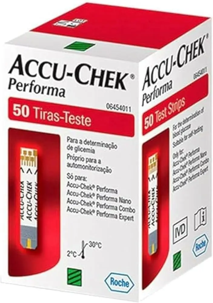 Accu Chek Performa 50 Strips - شرائط جهاز اكيو تشيك بيرفورما 50 شريط