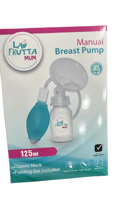 La Frutta Mum Breast Pump with Bottle 125ml - شفاط ثدي مدمج ببرونة 125 مل