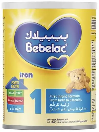 bebelac 1 milk 400 gm - بيبيلاك 1 لبن اطفال 400 جم