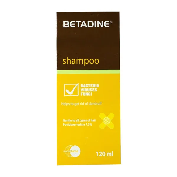 [code in gad:17028--code in mourad:17028] Betadine Shampoo 120ml - بيتادين شامبو 120 مل