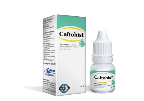 Caftohist 0.25% eye drops 3ml - كافتوهيست قطرة عين 3 مل