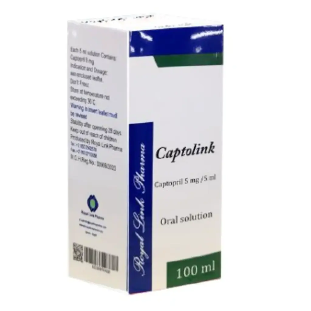 captolink 5mg/5ml syrup 100ml - كابتولينك 5مجم/5مل شراب 100 مل