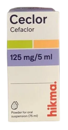 [code in gad:10665--code in mourad:10665] Ceclor 125mg syrup 75ml - سيكلور 125 معلق 75 مل