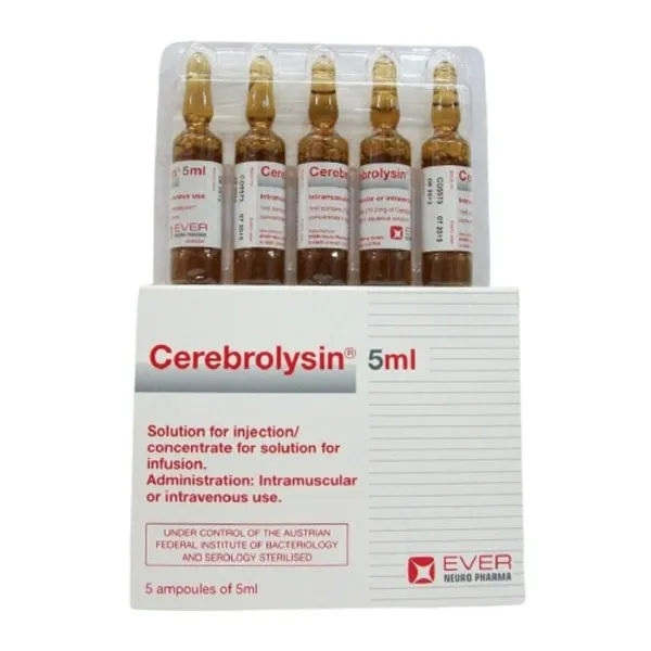 [code in gad:37493--code in mourad:37493] Cerebrolysin 5ml 5 ampoules for IM or IV - سيريبروليسين 5 مل 5 امبولات للحقن العضلى او الوريدى