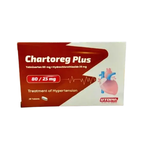 chartoreg plus 80/25 mg 28 tabs - شارتوريج بلس 80/25 مجم 28 قرص