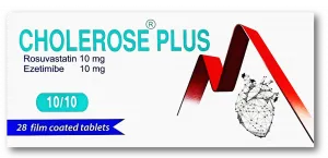 [code in gad:65977--code in mourad:65849] Cholerose plus 10/10mg 28 tabs - كوليروز بلس 10/10 مجم 28 قرص
