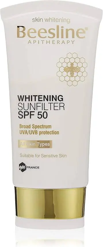 [code in gad:--code in mourad:65905] Beesline Whitening Sunfilter Cream SPF 50 60 ml - بيزلين كريم واقي شمس ومفتح للبشرة صن فلتر بعامل حماية ٥٠ عبوة ٦٠ مل