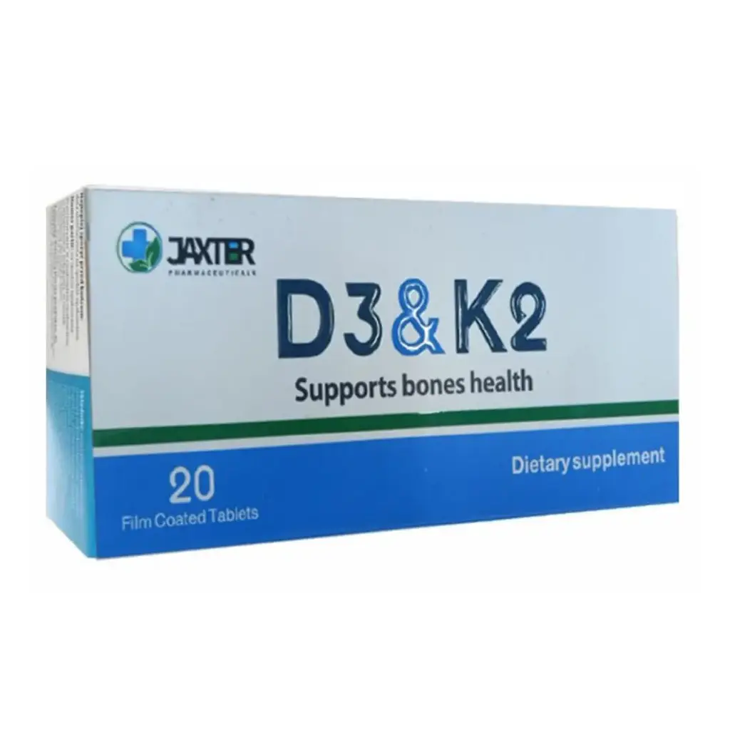 D3 & K2 20 tabs - دي3 اند ك2 لدعم صحة العظام 20 قرص