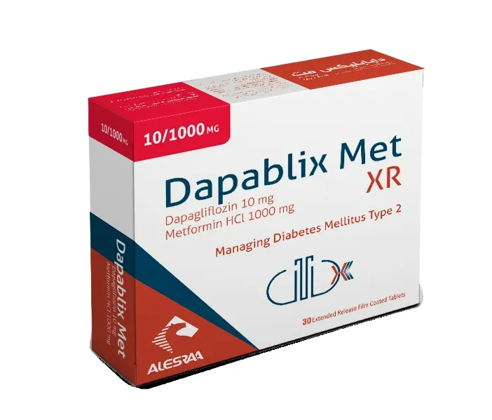 [code in gad:66798--code in mourad:66237] Dapablix met XR 10/1000mg 30 tabs - دابابليكس ميت 10/1000 مجم 30 قرص ممتد المفعول