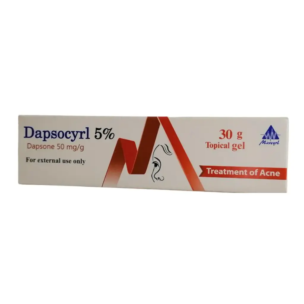[code in gad:67955--code in mourad:67930] dapsocyrl 5% topical gel 30 gm - دابسوكيرل 5% جل 30 جم