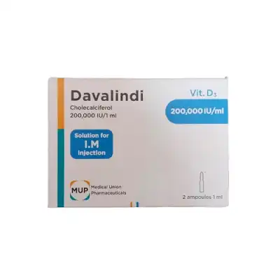 Davalindi 200.000 IU IM 2 ampoules - دافاليندي 200.000 وحدة دولية 2 امبول للحقن العضلى