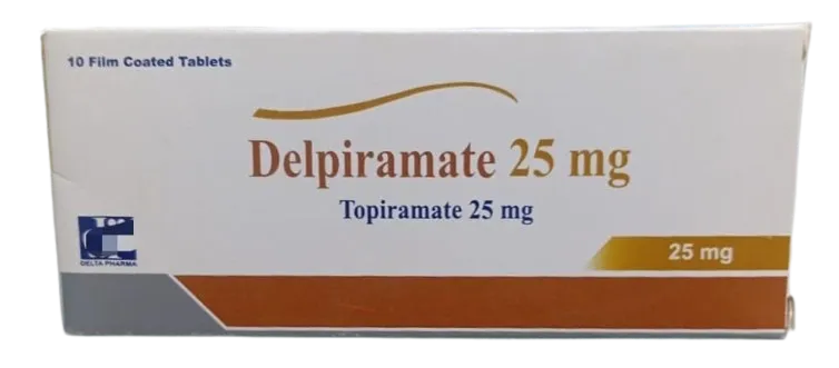 delpiramate 25mg 10 tabs - ديلبيراميت 25 مجم 10 قرص
