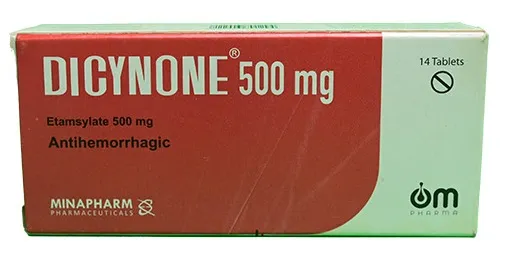 [code in gad:22959--code in mourad:22959] Dicynone 500mg 14 tabs - دايسينون 500 مجم 14 قرص