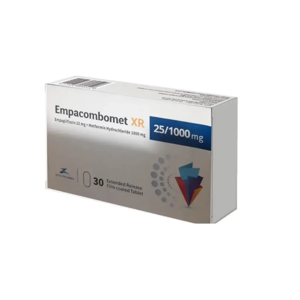 empacombomet xr 25/1000mg 30 tabs - ايمباكومبوميت اكس ار 25/1000مجم 30 قرص