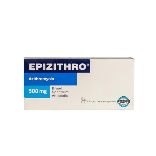 epizithro 500 mg 3 caps - ابيزيثرو 500 مجم 3 كبسولات