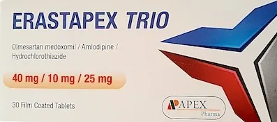 [code in gad:62978--code in mourad:62851] Erastapex trio 40/10/25mg 30 tabs - ايراستابكس تريو 40/10/25 مجم 30 قرص