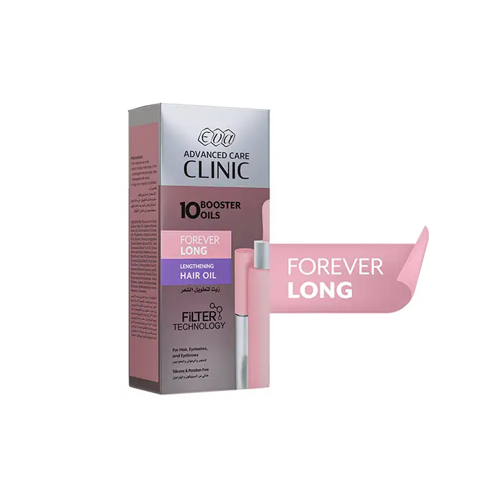 [code in gad:68539--code in mourad:67587] Eva Advanced Care Clinic Forever Long Lengthening Oil - زيت إيڤا أدفانسد كير كلينيك فور إڤر لونج لتطويل الشعر (10 زيوت منشطة) 55 مل