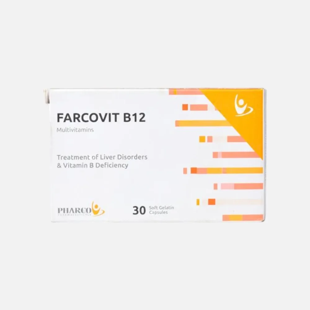 farcovit b12 30 caps - فاركوفيت ب12 30 كبسولة
