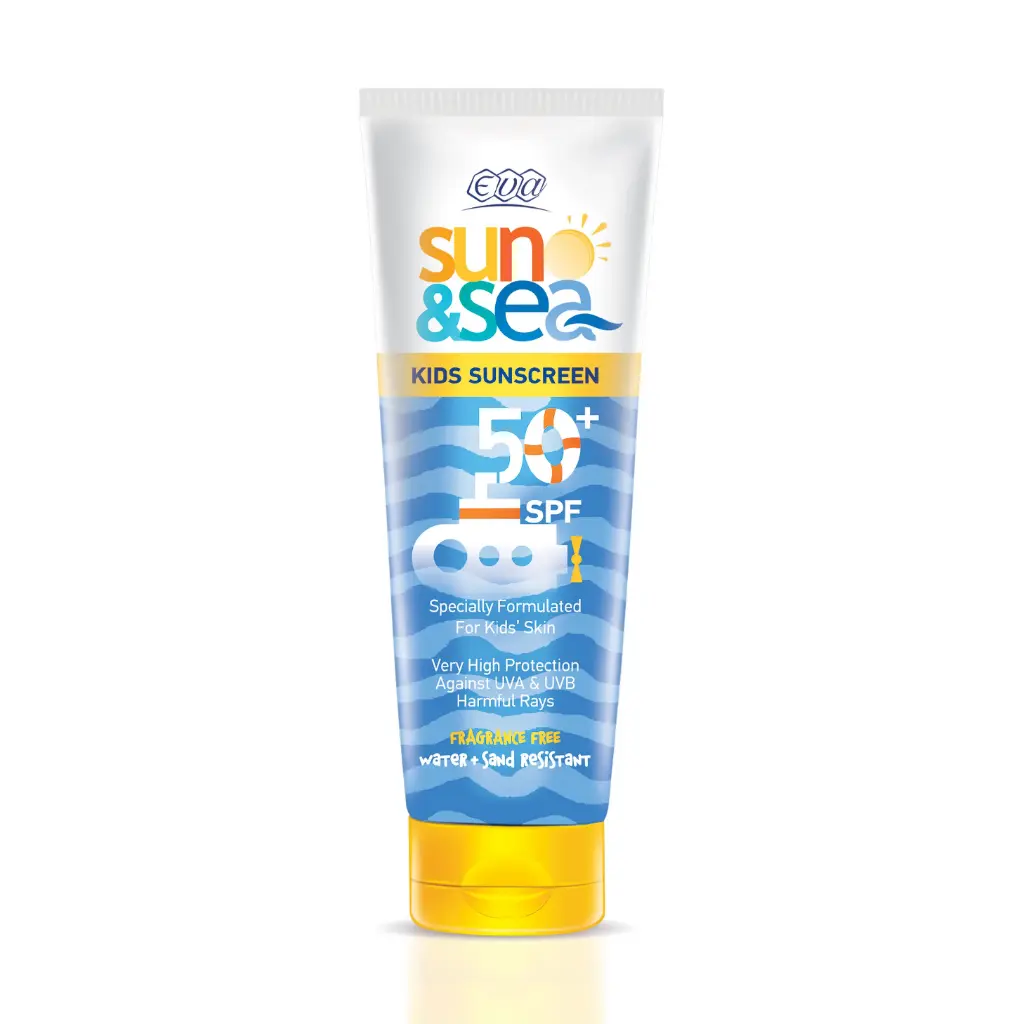 Eva Sun & Sea Kids Sunscreen Lotion SPF 50+ 200 ml - إيڤا صن اند سي لوشن واقي شمس للأطفال بمعامل حماية +50 200 مل
