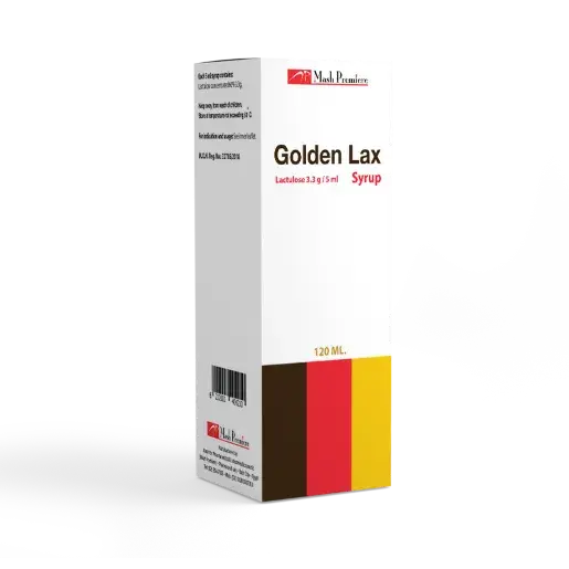 golden lax syrup 120 ml - جولدن لاكس شراب 120مل