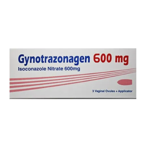 Gynotrazonagen 600mg 3 vaginal ovules with applicator - جينوترازوناجين 600 مجم 3 اقماع لبوس مهبلي