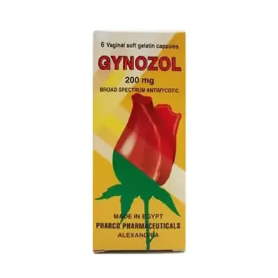 Gynozol 200mg 6 vaginal ovules - جينوزول 200 مجم 6 اقماع مهبلية