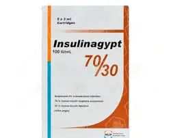 [code in gad:--code in mourad:66219] Insulinagypt 70/30 100 units/ml 5 cartridges - انسوليناجيبت 70/30 100 وحدة دولية/مل 5 خرطوشات