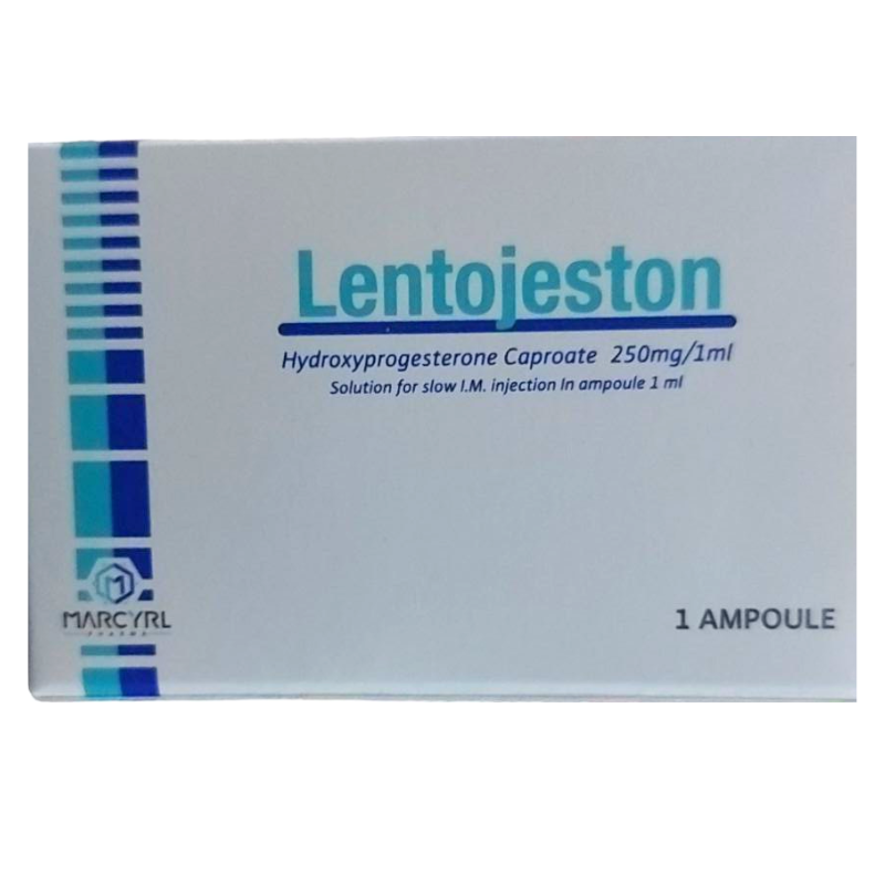 lentojeston 250mg/ml i.m. amp. - لنتوجيستون 250مجم/مل حقن عضل امبول