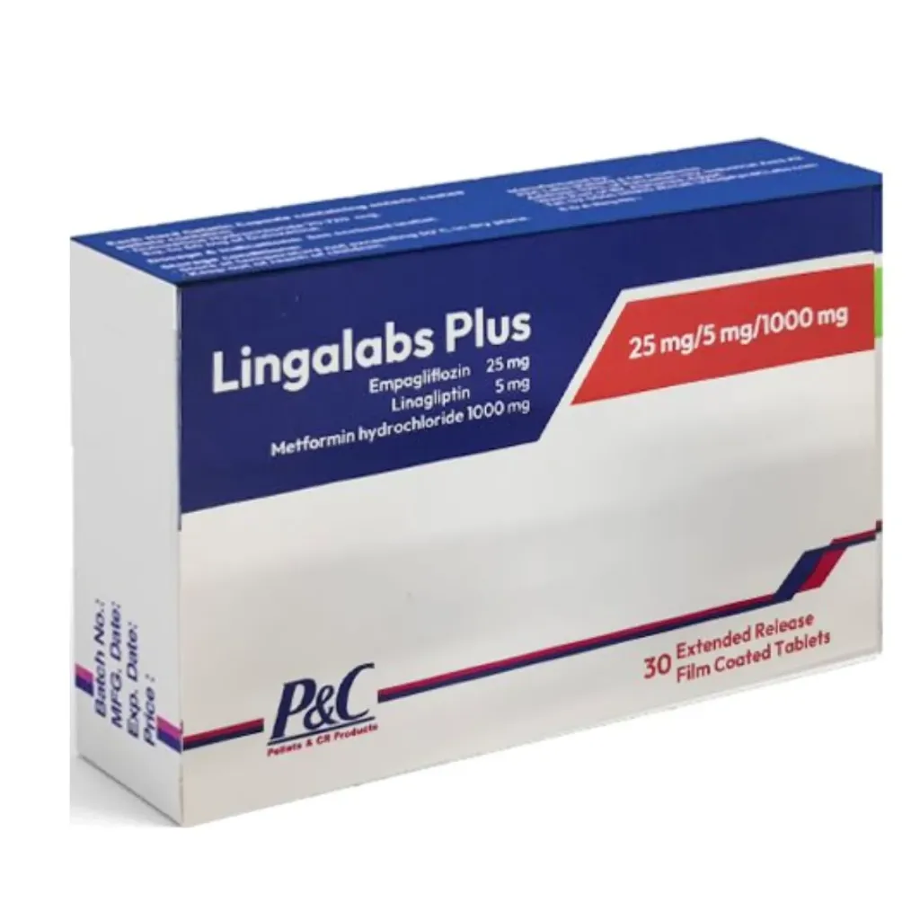 Lingalabs plus 25/5/1000mg 30 tabs - لينجالابس بلس 25/5/1000 مج 30 قرص