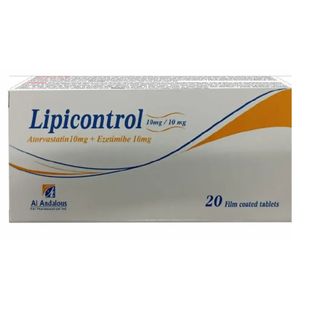 lipicontrol 10/10mg 20 tabs - ليبيكونترول 10/10مجم 20 قرص