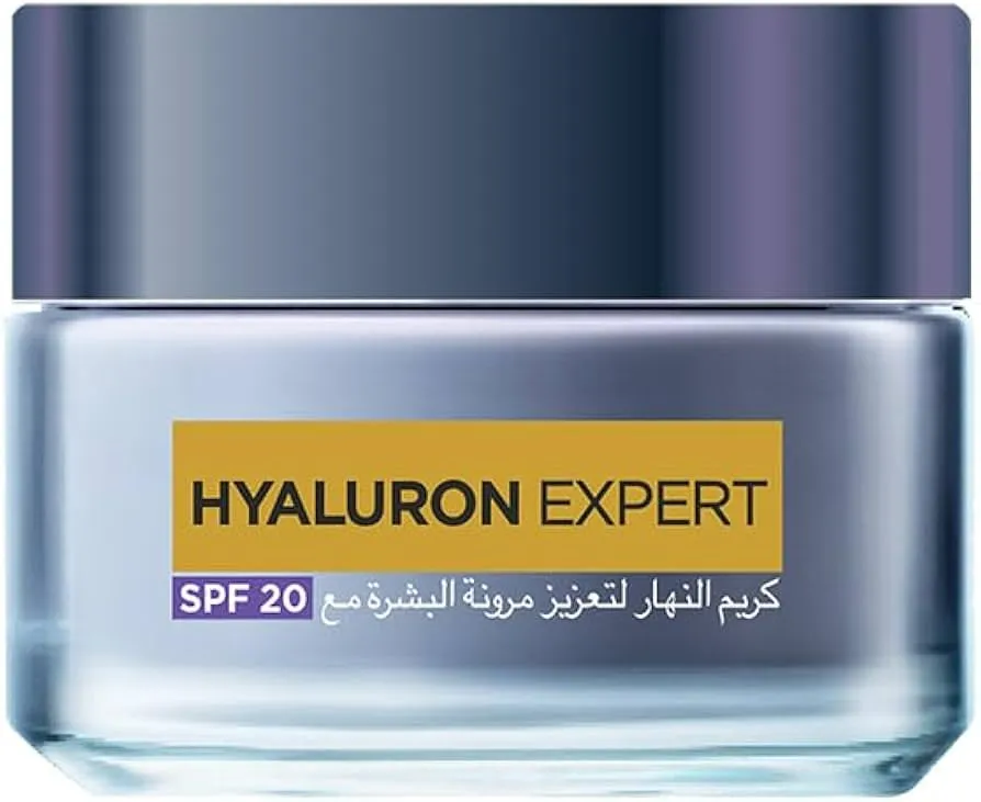 L'Oreal Paris Hyaluron Expert Replumping Moisturizing Day Cream 20 SPF 50ml - كريم النهار المرطب لوريال باريس هيالورون إكسبرت بحمض الهيالورونيك وحماية من الشمس 50 مل