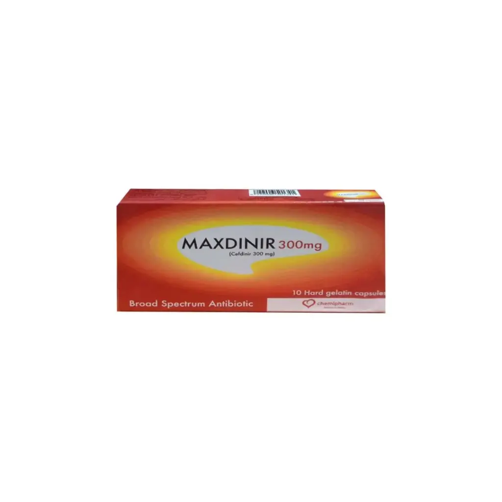 maxdinir 300mg 10 caps - ماكسدنير 300مجم 10 كبسولات