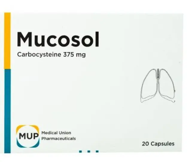 mucosol 375mg 20 caps - ميوكوسول 375 مجم 20 كبسولة