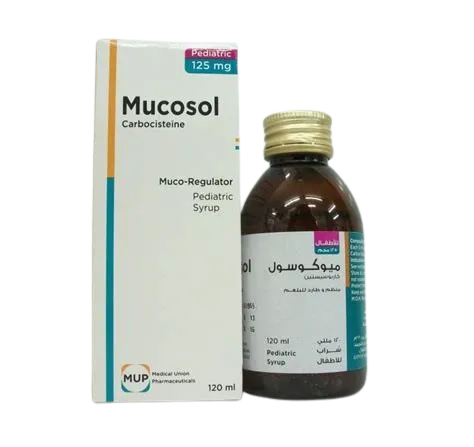 mucosol pediatric syrup 120ml - ميوكوسول للاطفال شراب 120مل