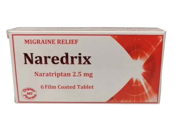 [code in gad:63274--code in mourad:] Naredrix 2.5mg 6 tabs - ناريدريكس 2.5 مجم 6 قرص