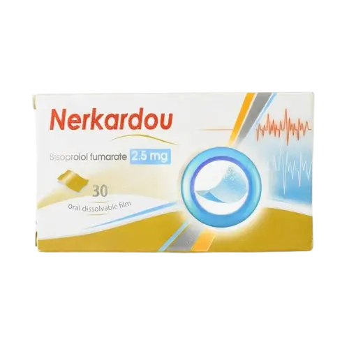 nerkardou 2.5mg 30 orodispersible films - نركاردو 2.5 مجم 30 فيلم ذائب بالفم
