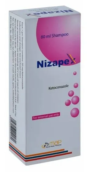 [code in gad:10465--code in mourad:10465] Nizapex shampoo 80 ml - نيزابكس شامبو 80 مل