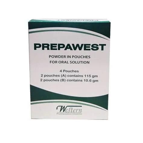 prepawest 2 dual sachets - بريباويست 2 كيس مزدوج بودرة لعمل محلول بالفم