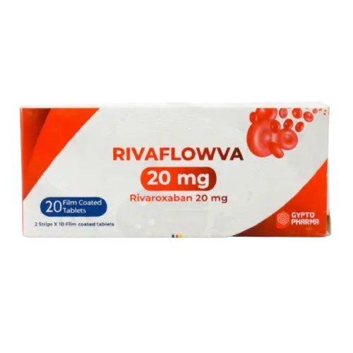 rivaflowva 20mg 20 film coated tab - ريفافلوفا 20 مجم 20 قرص