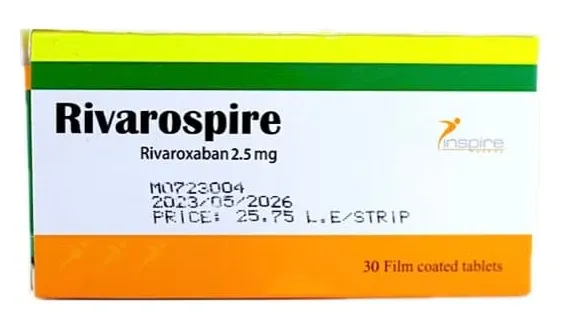 [code in gad:65694--code in mourad:64568] Rivarospire 2.5mg 30 tabs - ريفاروسبير 2.5 مجم 30 قرص