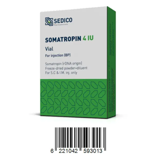 Somatropin 4 IU vial - سوماتروبين فيال 4 وحدة دولية
