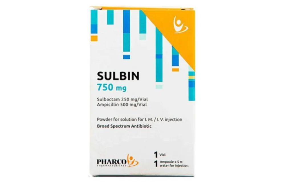 [code in gad:19047--code in mourad:19047] Sulbin 750mg vial - سالبين 750 مجم فيال