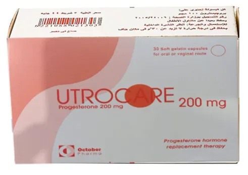 Utrocare 200mg 30 soft gelatin caps - يتروكير 200 مجم 30 كبسولة