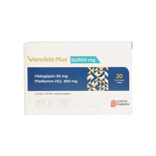 vanvilda plus 50/850 mg 30 tabs - فانفيلدا بلس 50/800 مجم 30 قرص