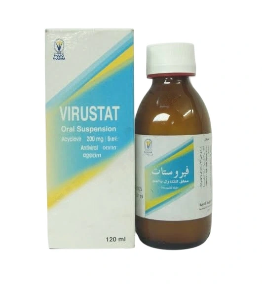 virustat 200mg/5ml susp. 120 ml - فيروستات 200مجم/5مل معلق 120 مل