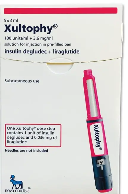 Xultophy 100 IU+3.6 mg/ml prefilled pen 3 ml - زولتوفاي 3 اقلام معباة